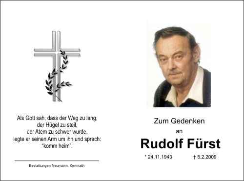 Herr Rudolf Fürst