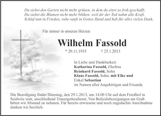 Herr Wilhelm Fassold