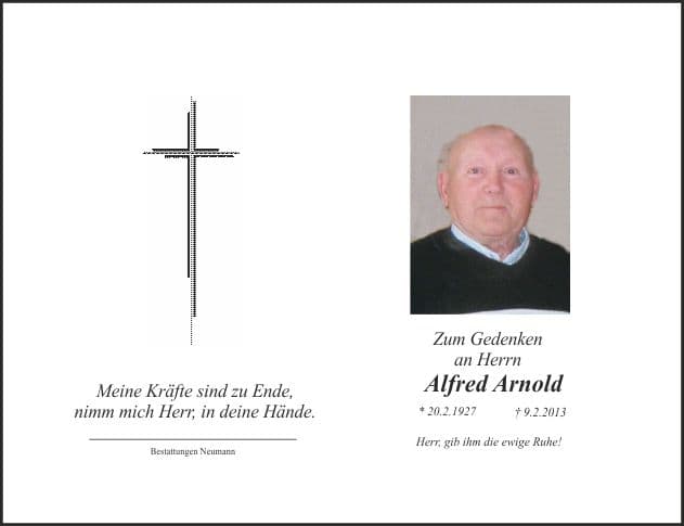 Herr Alfred Arnold