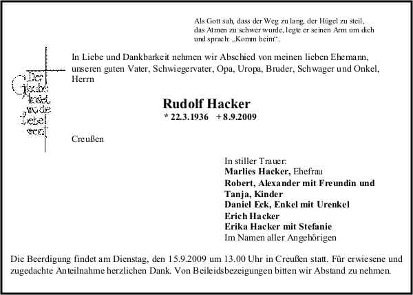 Herr Rudolf Hacker