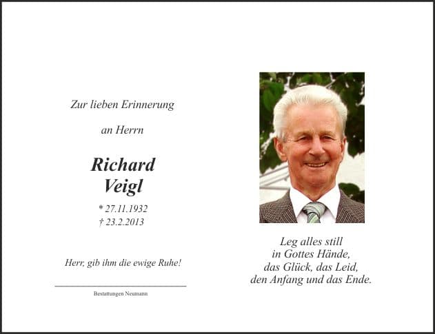 Herr Richard Veigl