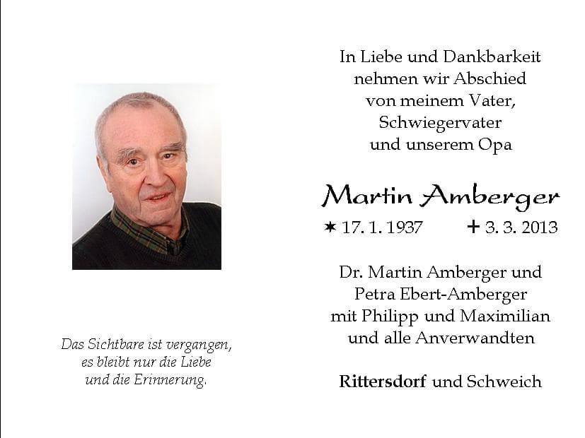 Herr Martin Amberger