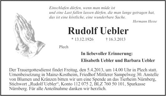 Herr Rudolf Uebler
