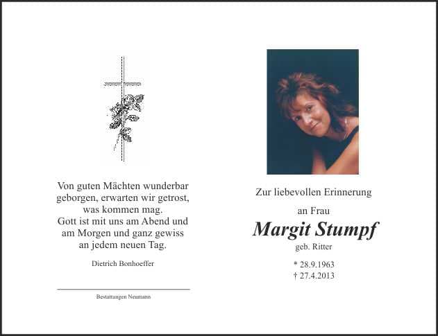 Frau Margit Stumpf