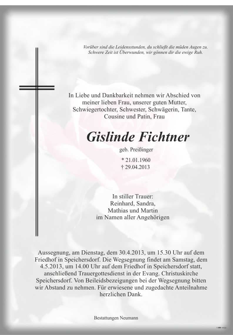 Frau Gislinde Fichtner