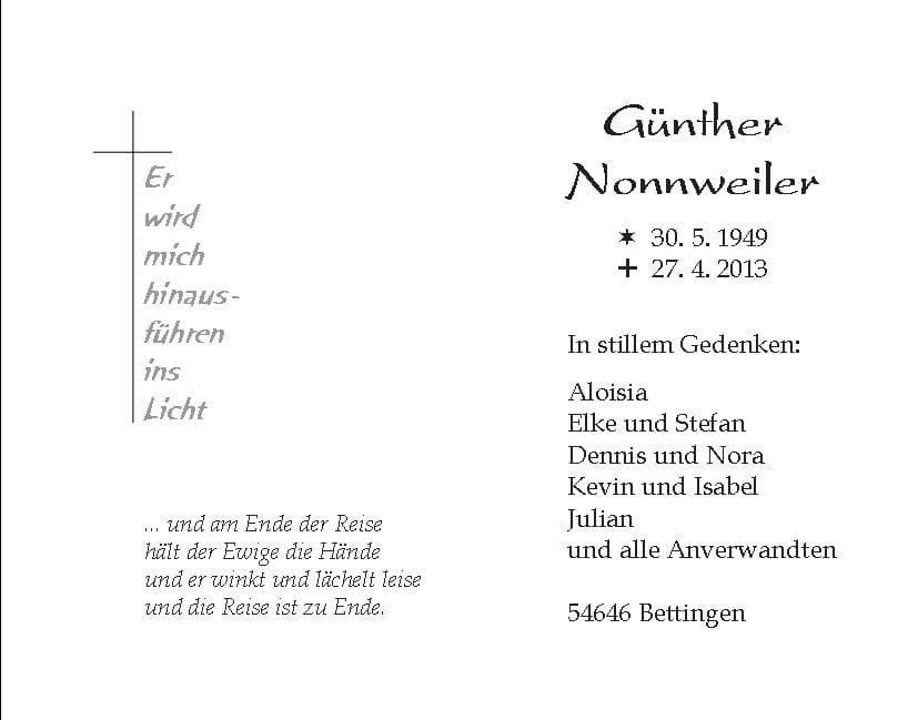 Herr Günther Nonnweiler
