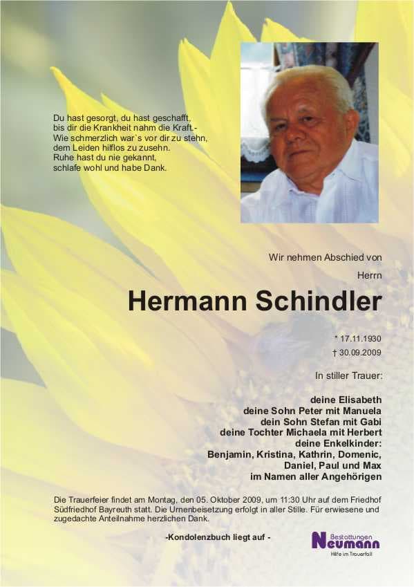 Herr Hermann Schindler