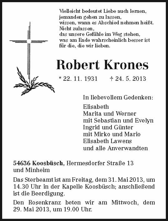 Herr Robert Krones