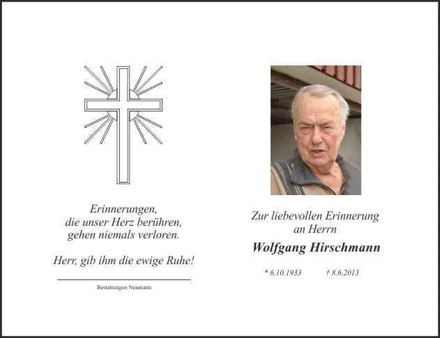Herr Wolfgang Hirschmann