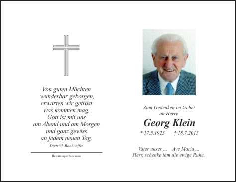 Herr Georg Klein