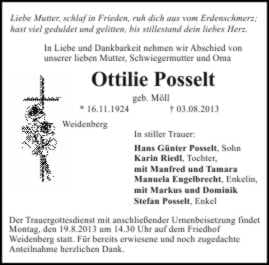 Frau Ottlie Posselt