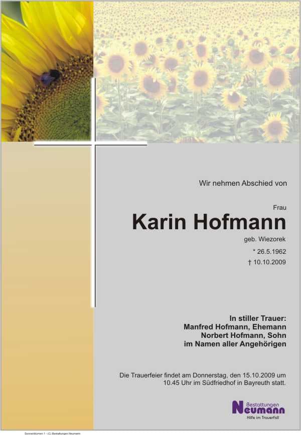 Frau Karin Hofmann