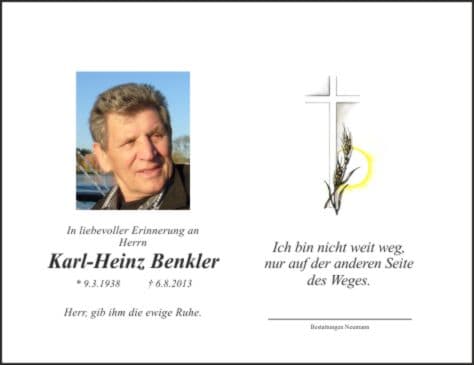 Herr Karl-Heinz Benkler