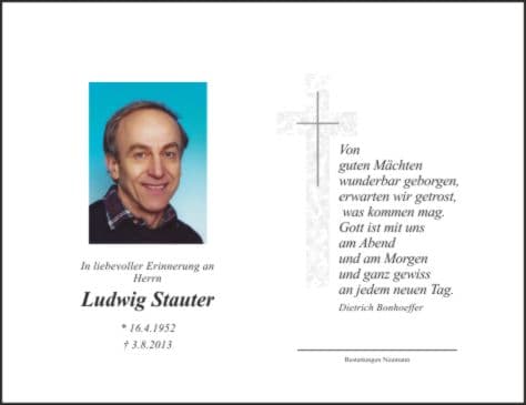 Herr Ludwig Stauter