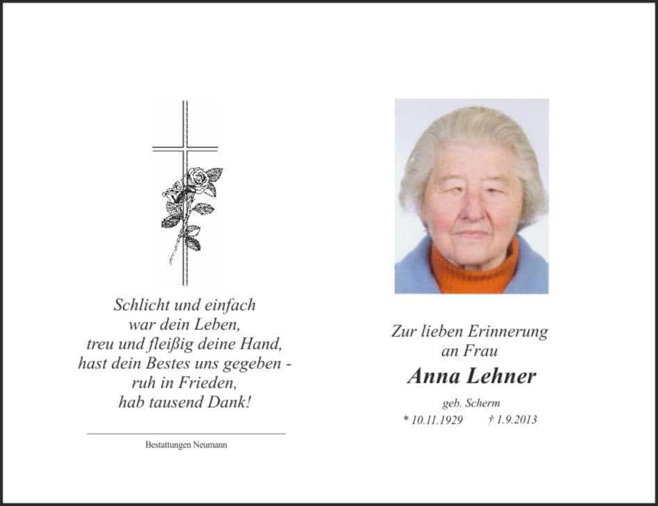 Frau Anna Lehner