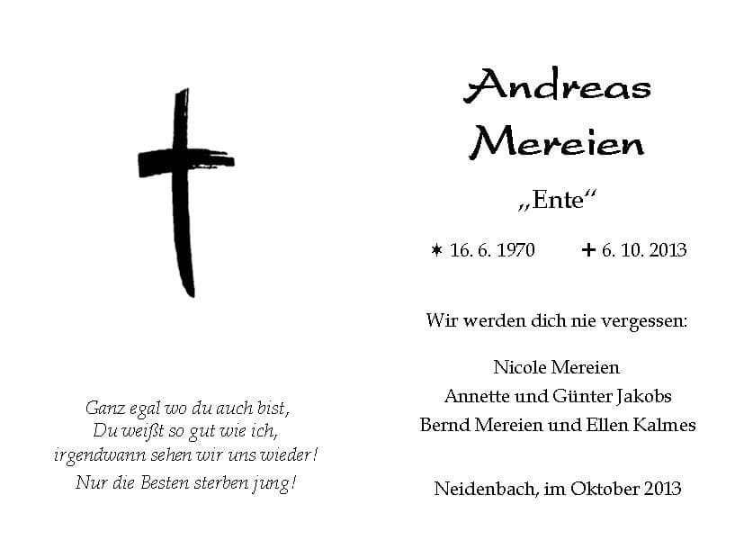 Herr Andreas Mereien