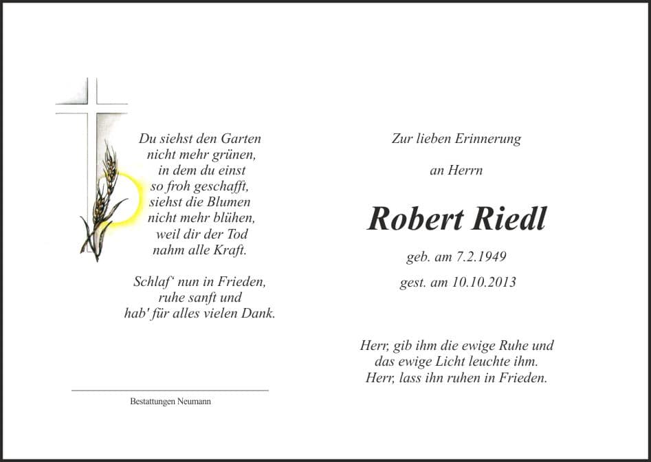 Herr Robert Riedl