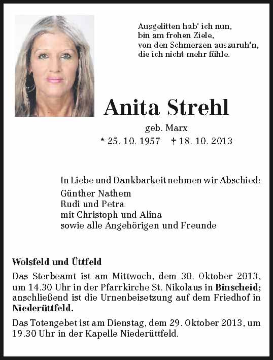 Frau Anita Strehl