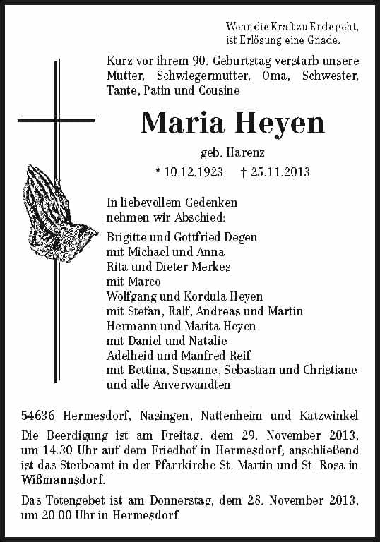Frau Maria Heyen