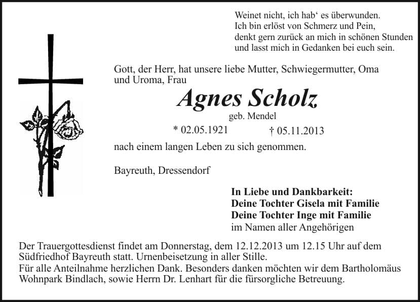 Frau Agnes Scholz
