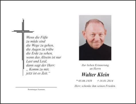 Herr Walter Klein