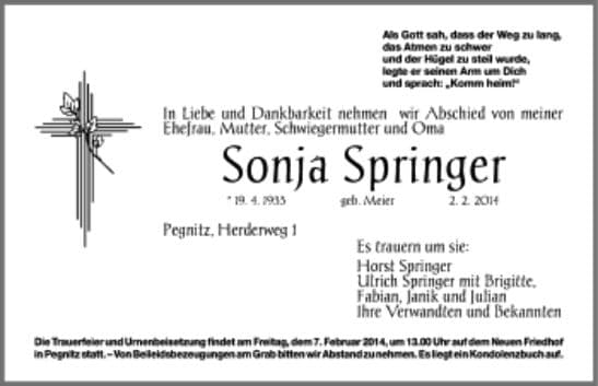 Frau Sonja Springer