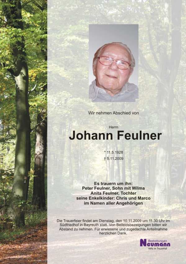 Herr Johann Feulner