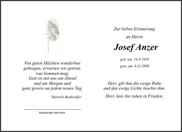Herr Josef Anzer