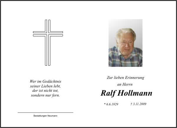 Herr Ralf Hollmann