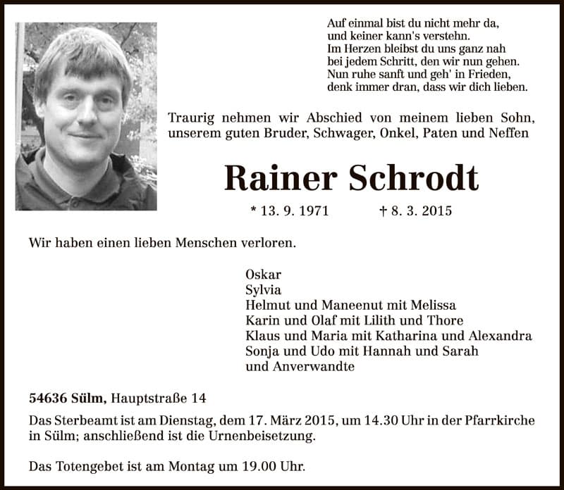 Herr Rainer Schrodt