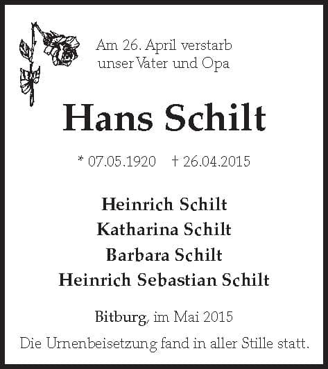 Herr Hans Schilt