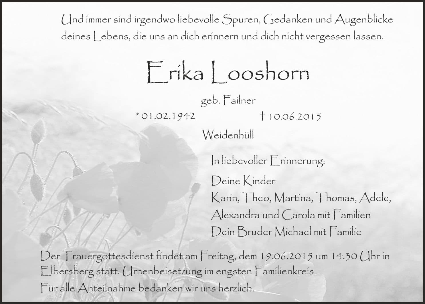 Frau Erika Looshorn