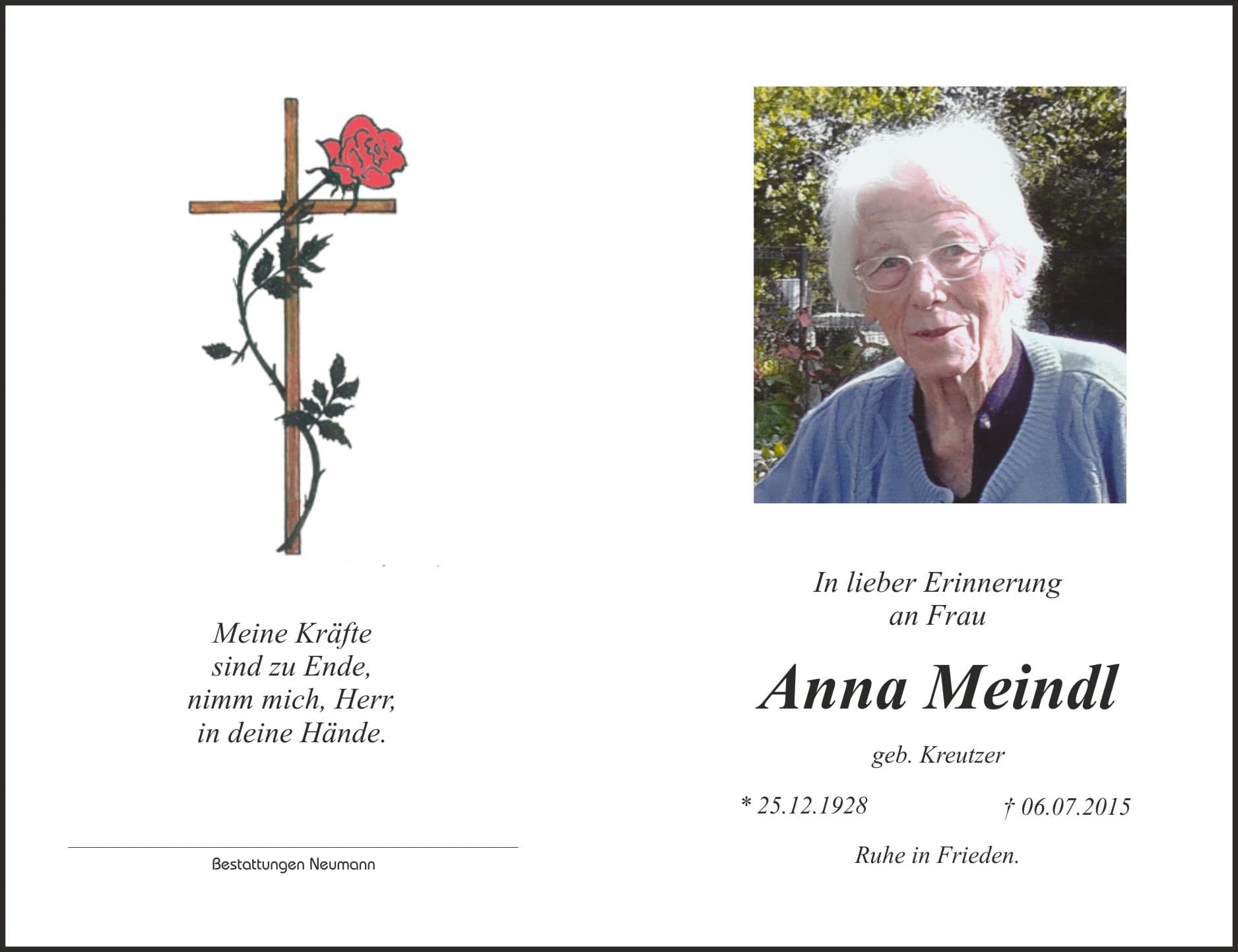 Frau Anna Meindl
