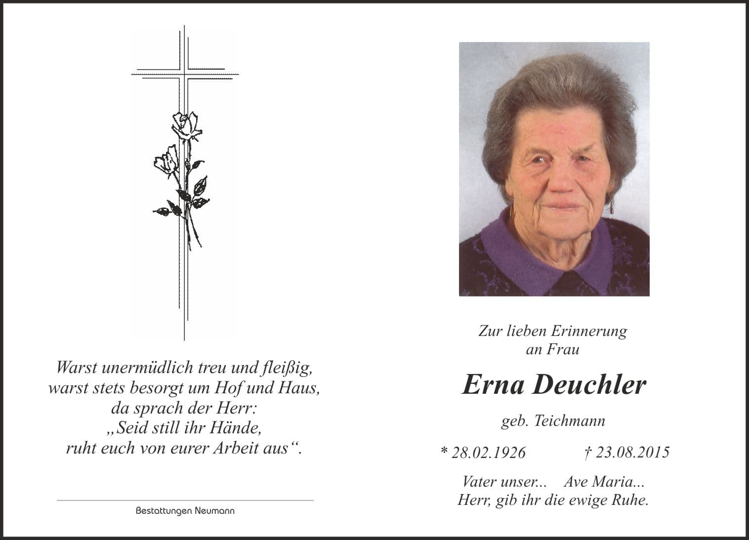 Frau Erna Deuchler