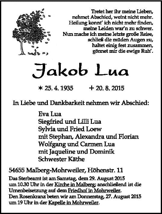 Herr Jakob Lua