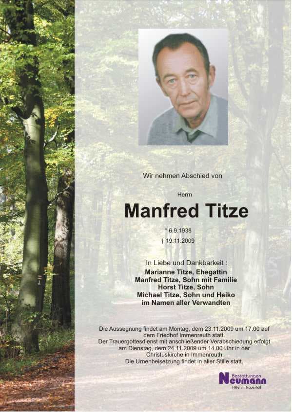 Herr Manfred Titze