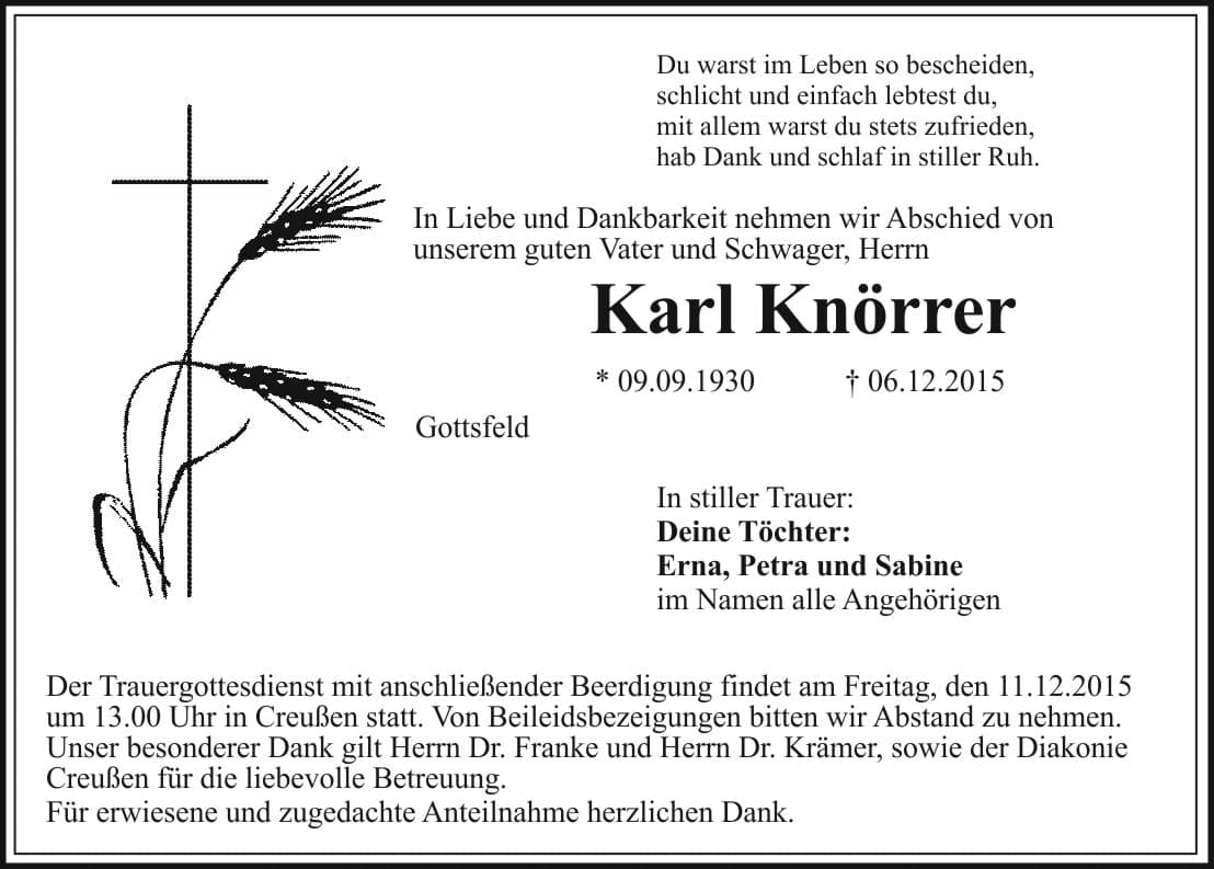 Herr Karl Knörrer