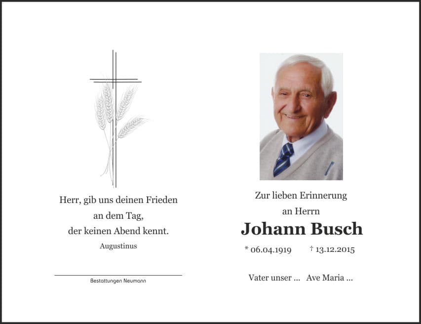 Herr Johann Busch