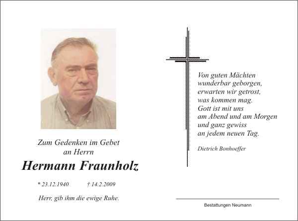 Herr Hermann Fraunholz