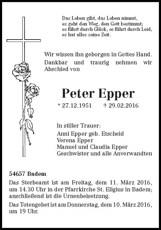 Herr Peter Epper