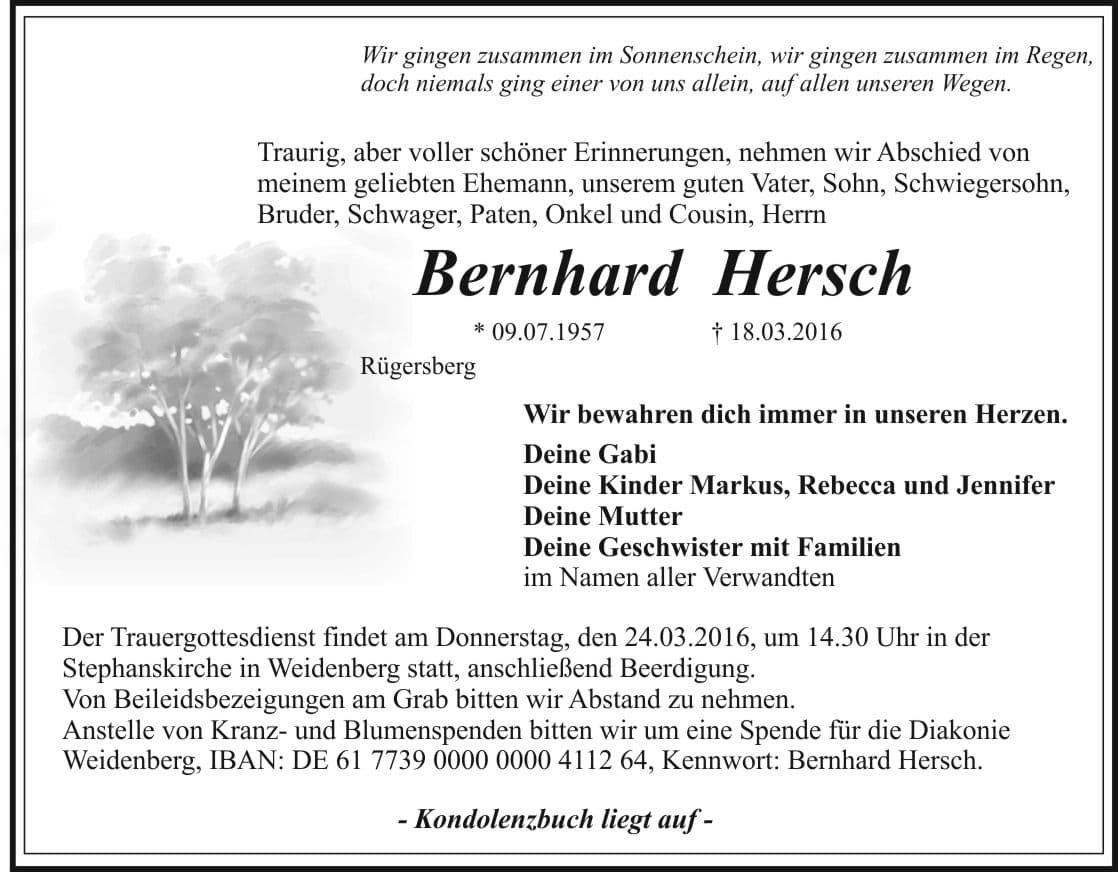 Herr Bernhard Hersch