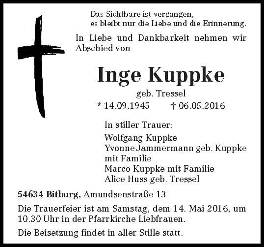 Frau Inge Kuppke