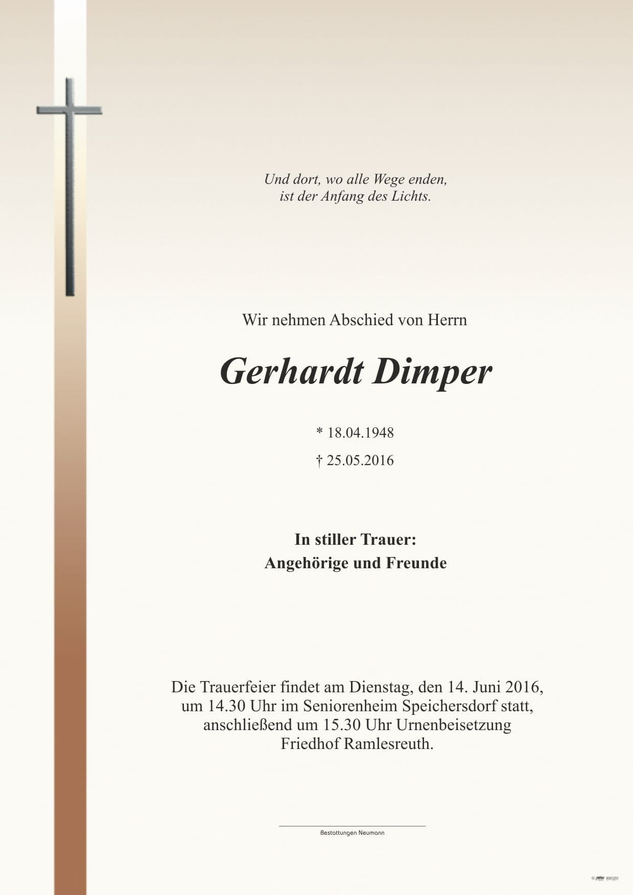 Herr Gerhardt Dimper