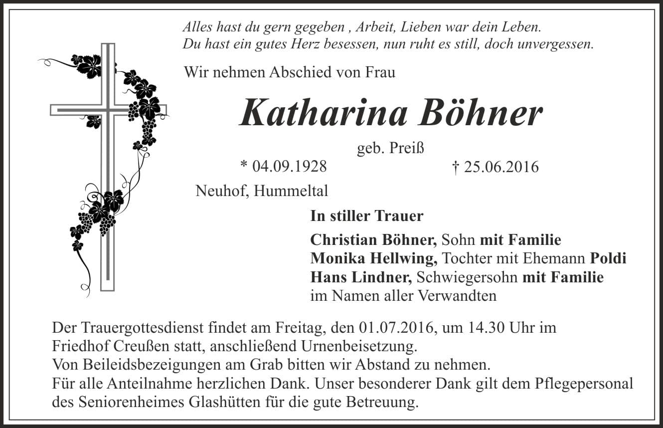 Frau Katharina Böhner