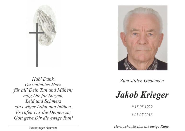 Herr Jakob Krieger
