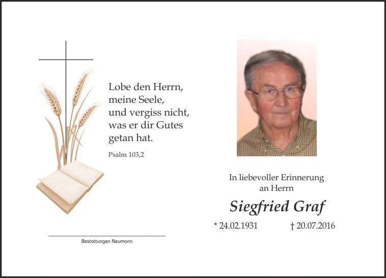 Herr Siegfried Graf