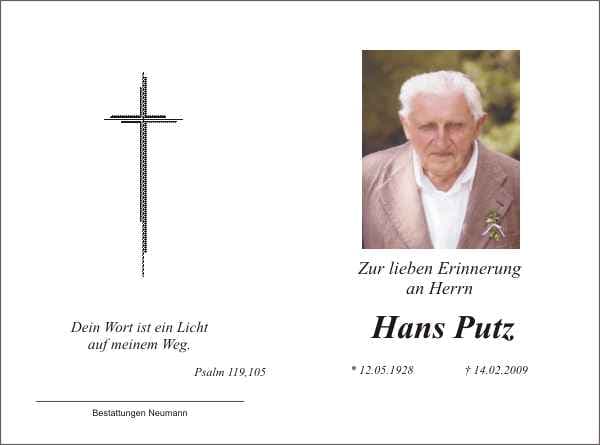 Herr Hans Putz