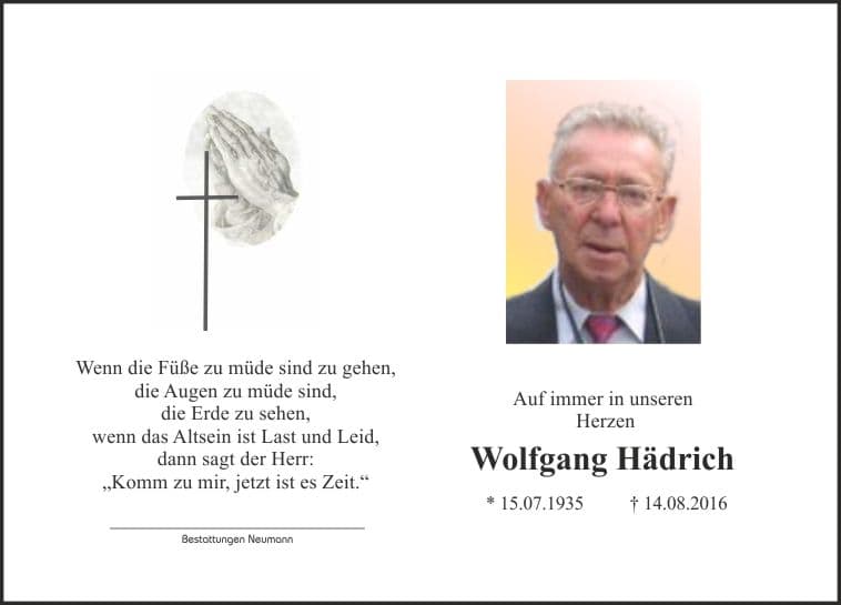 Herr Wolfgang Hädrich