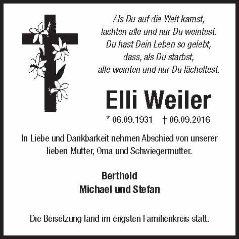 Frau Elli Weiler