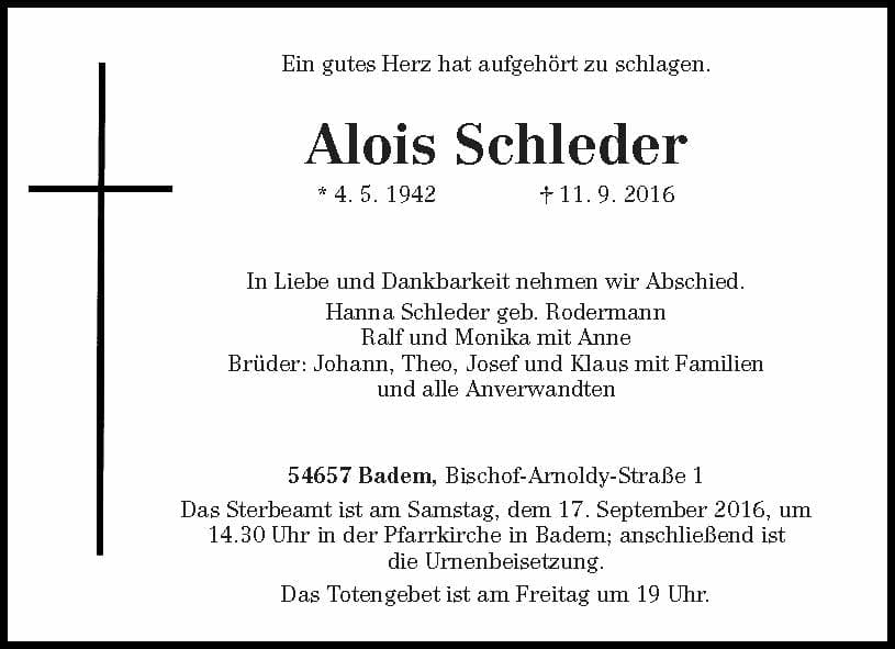 Herr Alois Schleder